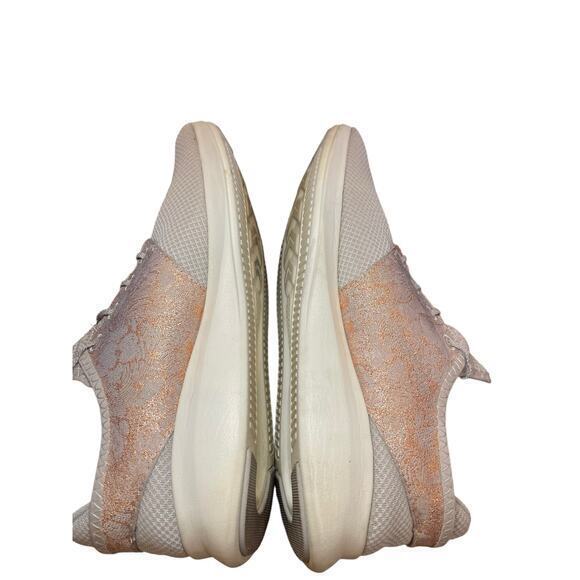 New Balance FuelCore Coast V3 Running Shoe Rose Gold Floral Metallic & Grey 10 - Picture 10 of 15